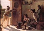 unknow artist The effects of the tappet or the return al refuge of the warrior. Spain oil painting artist